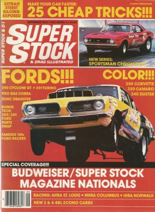 SUPER STOCK 1982 SEPT - STREET RACING, GATEWAY, WEBER, LANGs COBRA